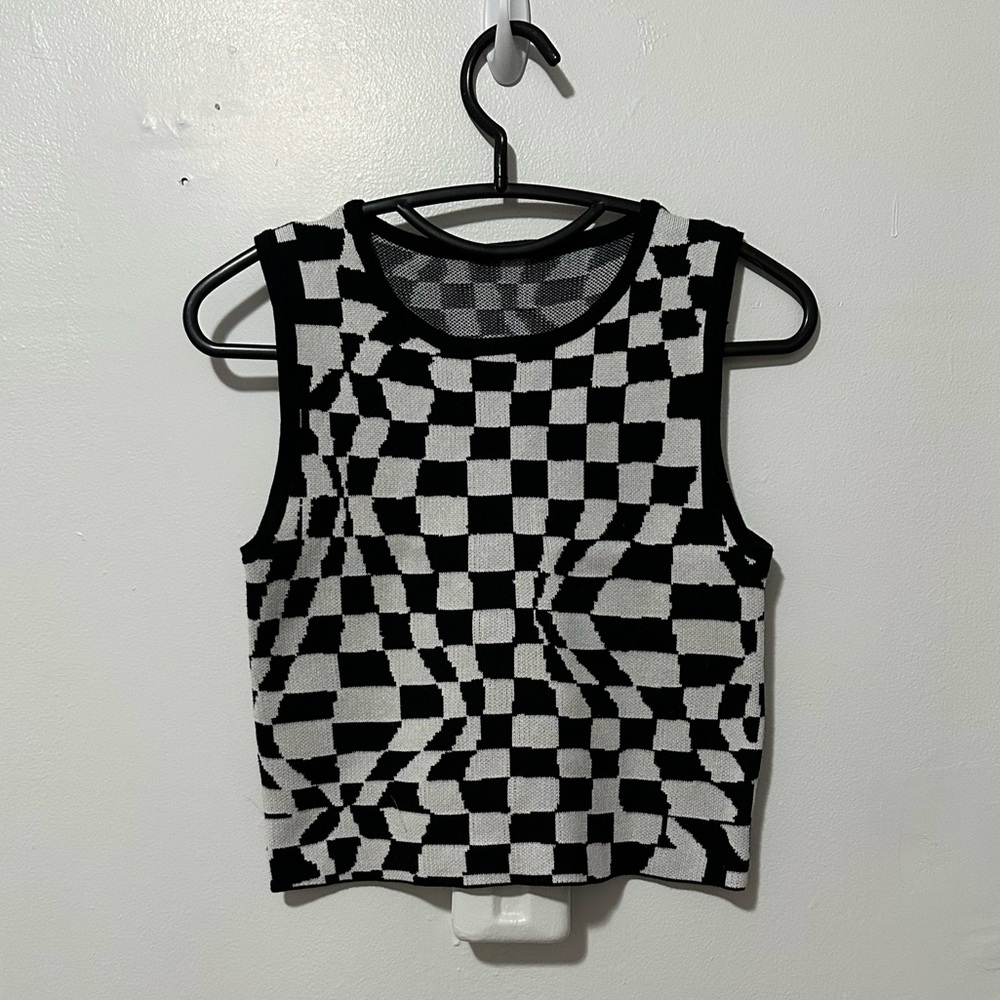 Cropped Sweater Tank Top